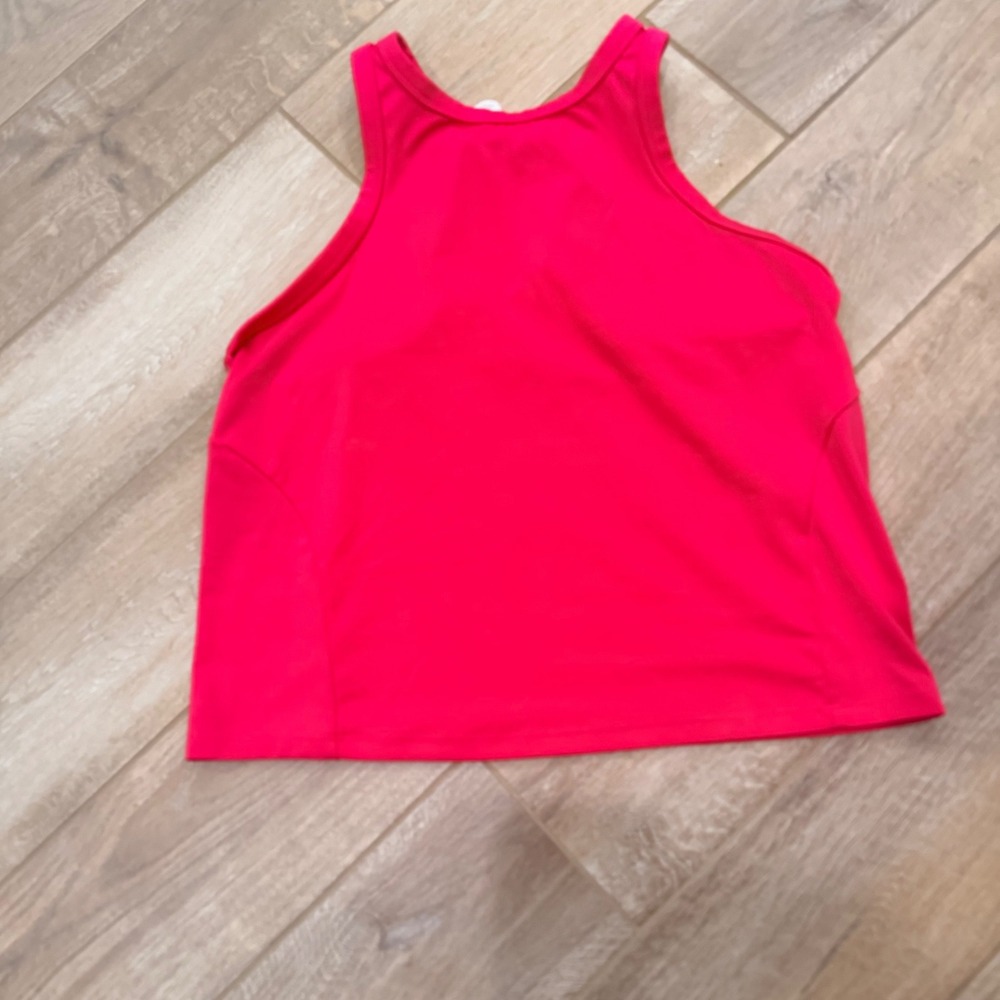 All in Motion Womens Pink High Neck Racerback Activewear Tank Top Size XL